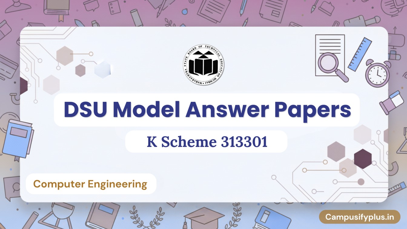 DSU Model Answer Papers for K scheme 313301