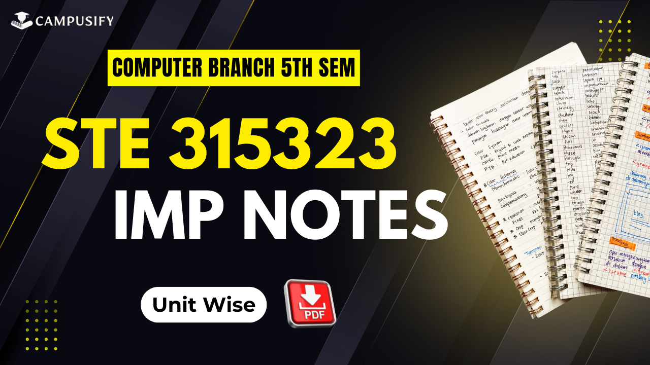 STE Notes IMP MSBTE K Scheme 315323