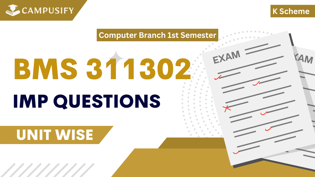 BMS Important Questions K Scheme 311302 MSBTE