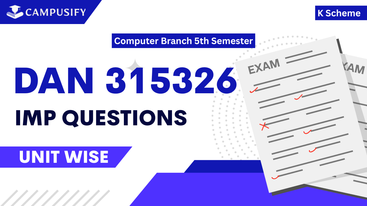 DAN Important Questions K Scheme 315326 MSBTE