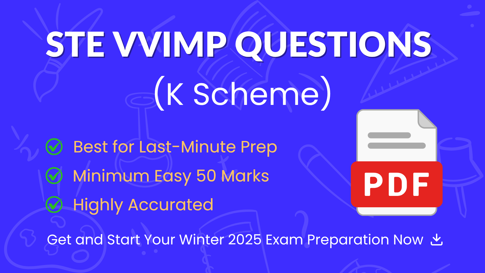 STE Most Important Questions K Scheme 315323 MSBTE