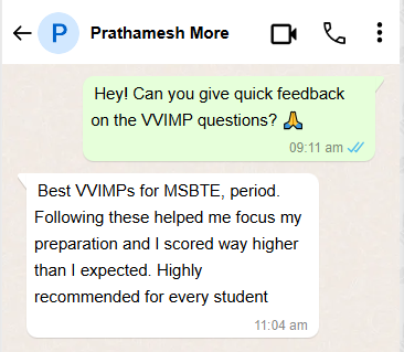Testimonial from Prathamesh More