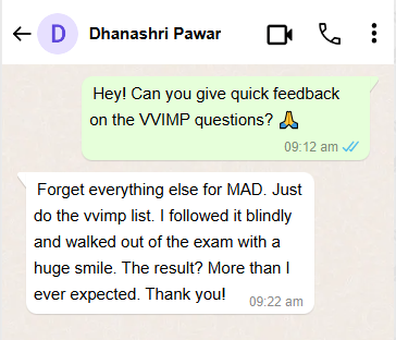 Testimonial from Dhanashri Pawar