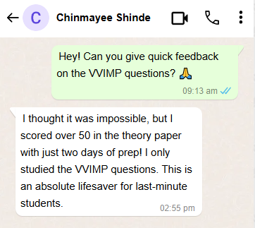 Testimonial from Chinmayee Shinde