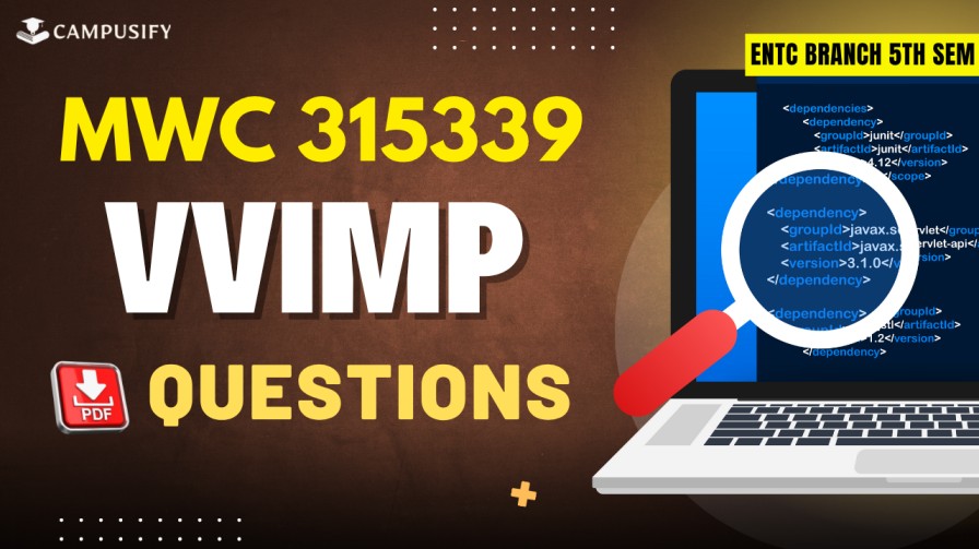 MWC Most Important Questions K Scheme 315339 MSBTE for exam success