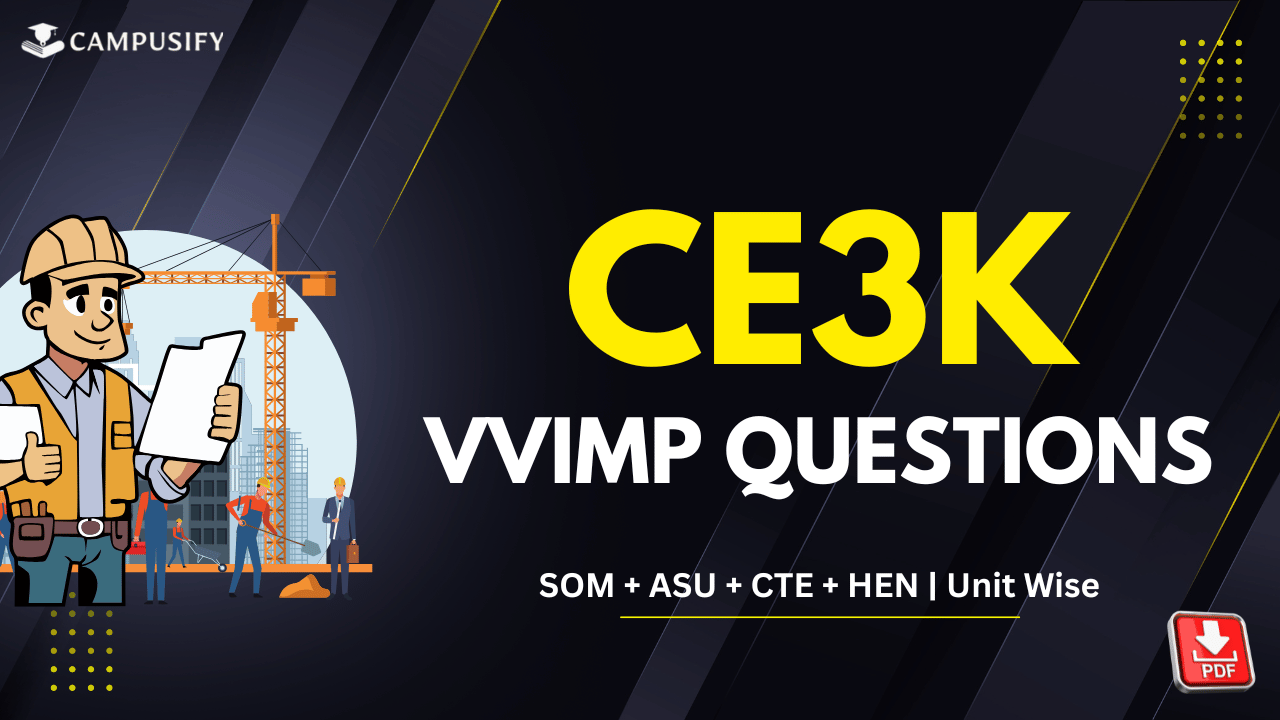 CE3K All Subjects VVIMP Questions K Scheme Winter 2025