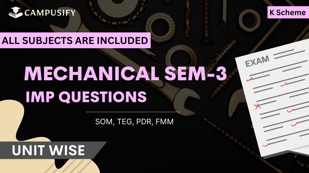 ME3K IMP Questions for Winter 2025 K scheme