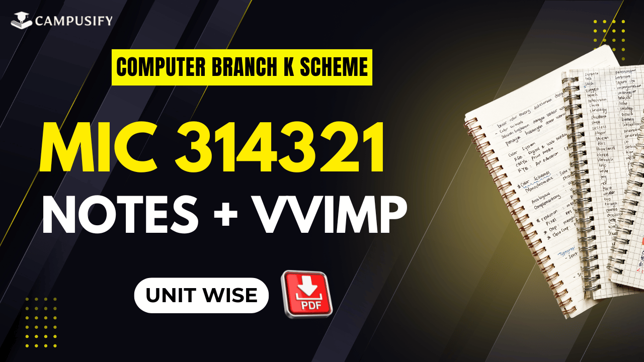 MIC Notes and VVIMP K Scheme 314321