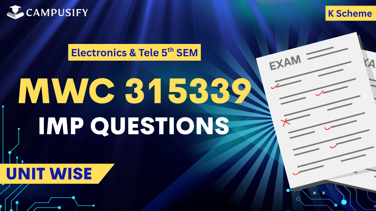 MWC Important Questions K Scheme 315339 MSBTE