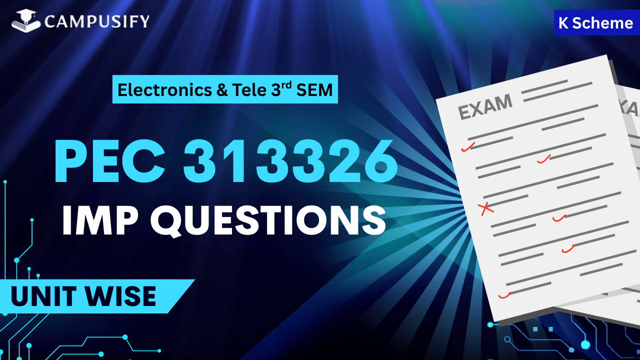 PEC Important Questions K Scheme 313326 MSBTE