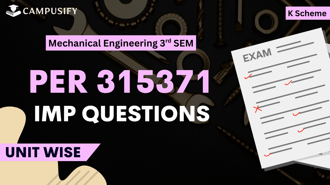 PER Most IMP Questions K Scheme 315371 MSBTE