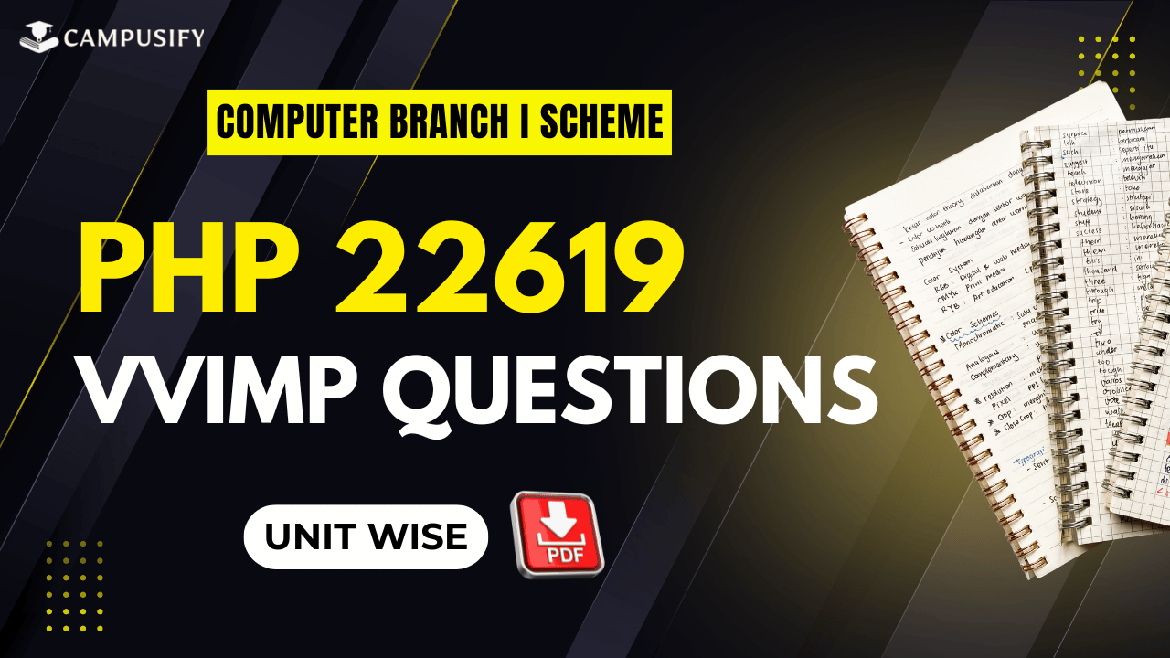 PHP Most Important Questions I Scheme 22619