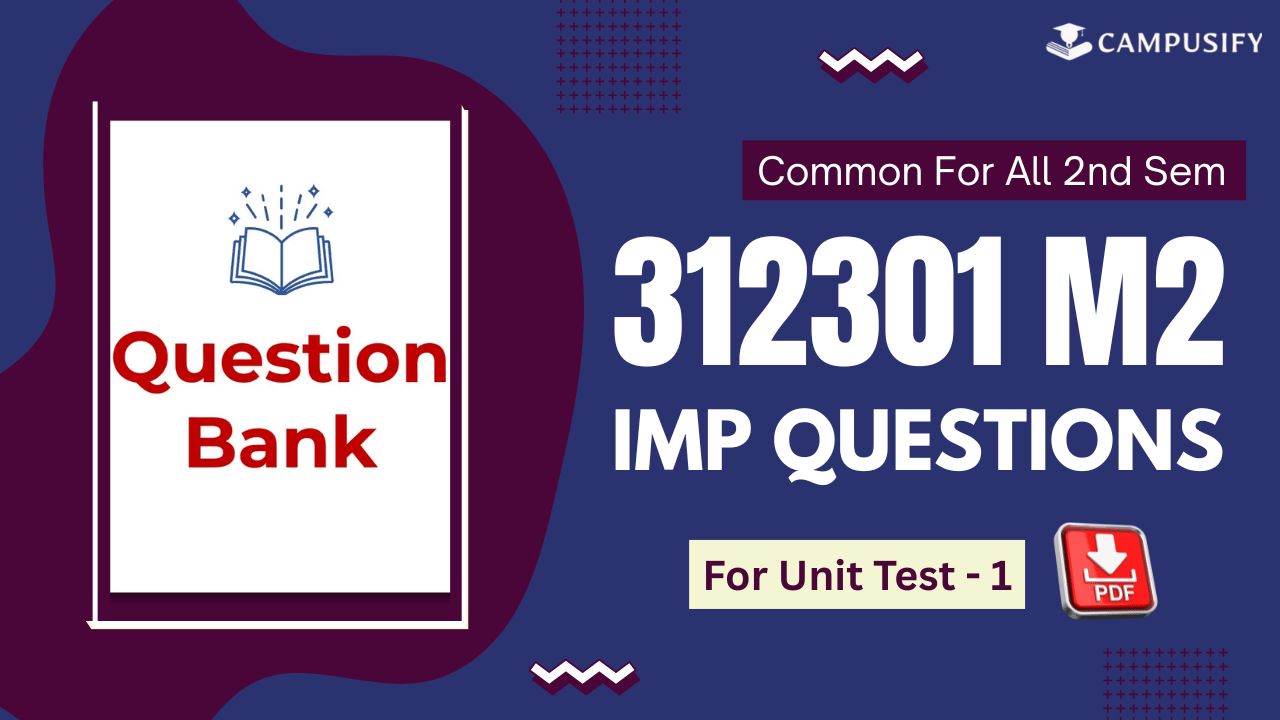 AMS IMP Question Bank for Unit Test 1 MSBTE