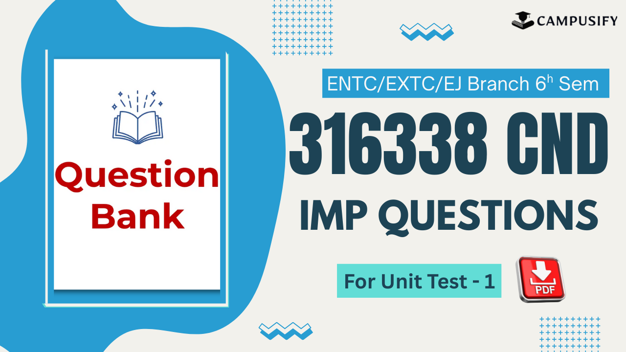 CND IMP Question Bank for Unit Test 1 MSBTE
