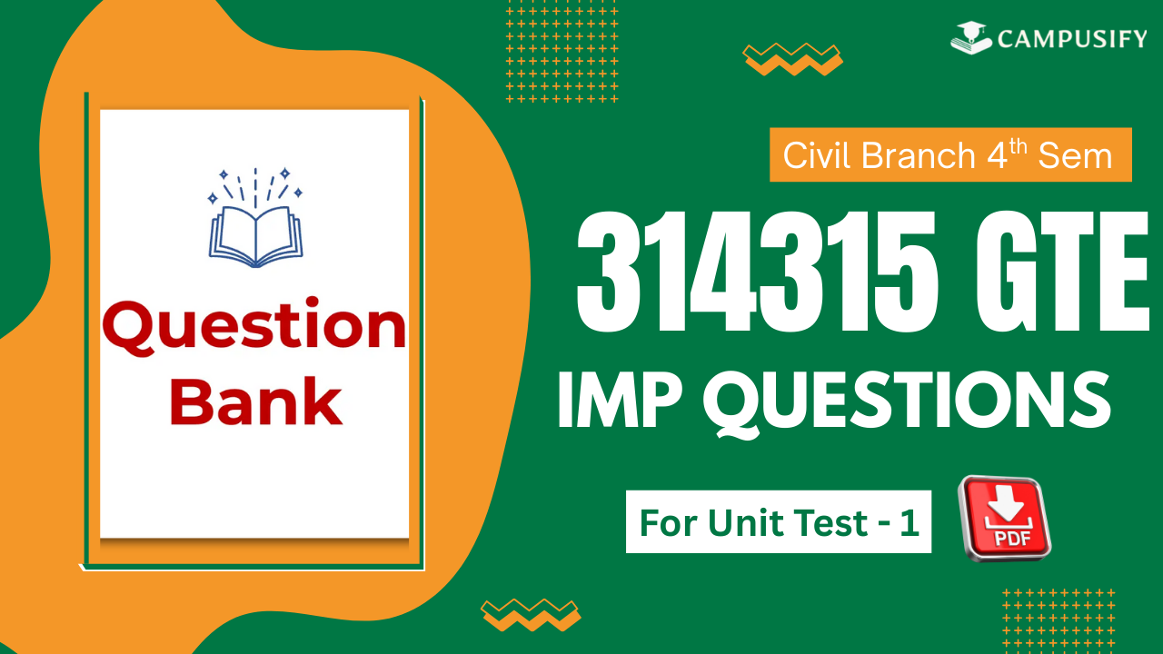 GTE IMP Question Bank for Unit Test 1 MSBTE