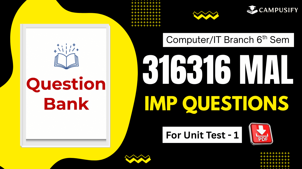 MAL IMP QB for Unit Test 1 by Campusify