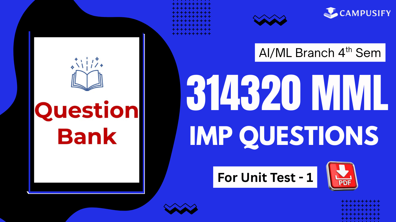 MML IMP Question Bank for Unit Test 1 MSBTE