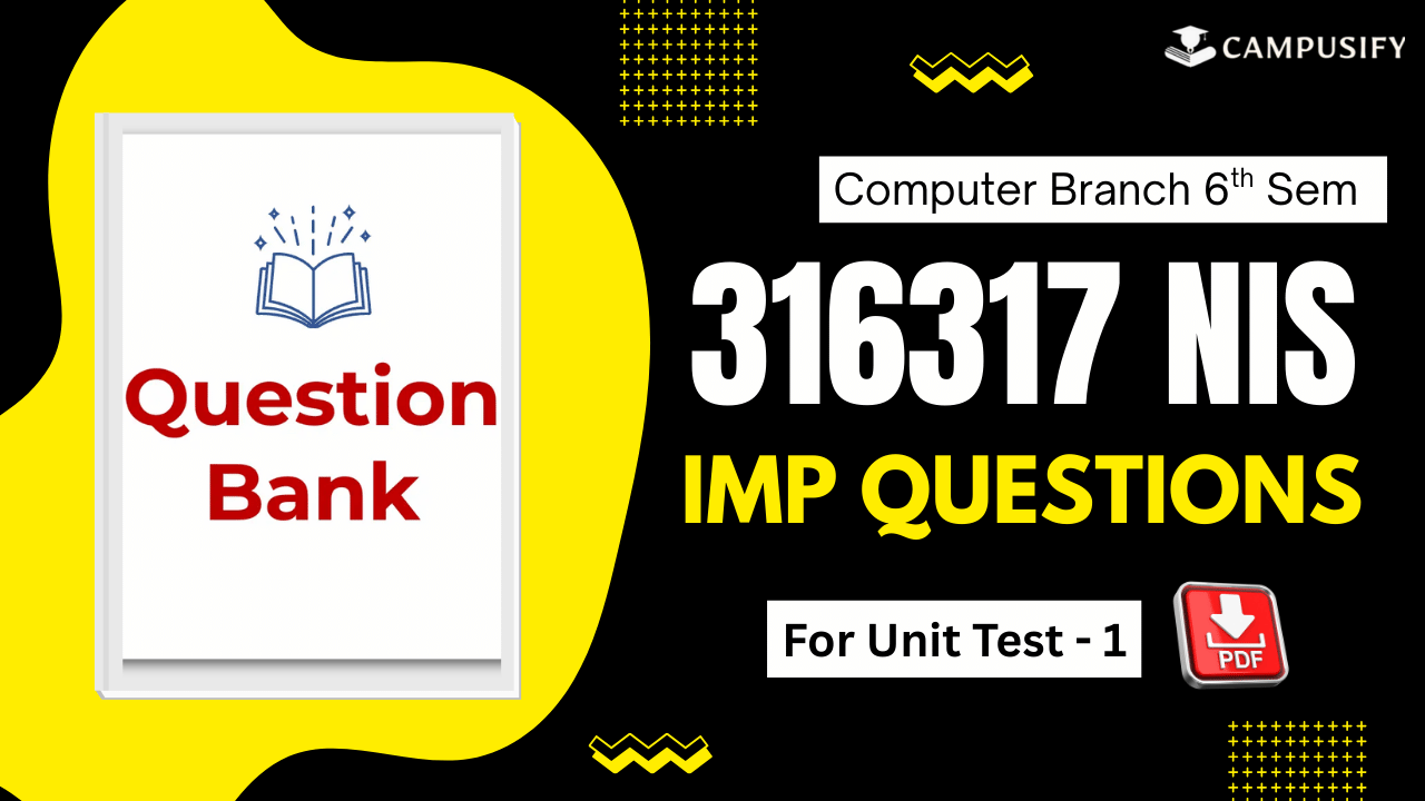 NIS IMP Question Bank for Unit Test 1 MSBTE