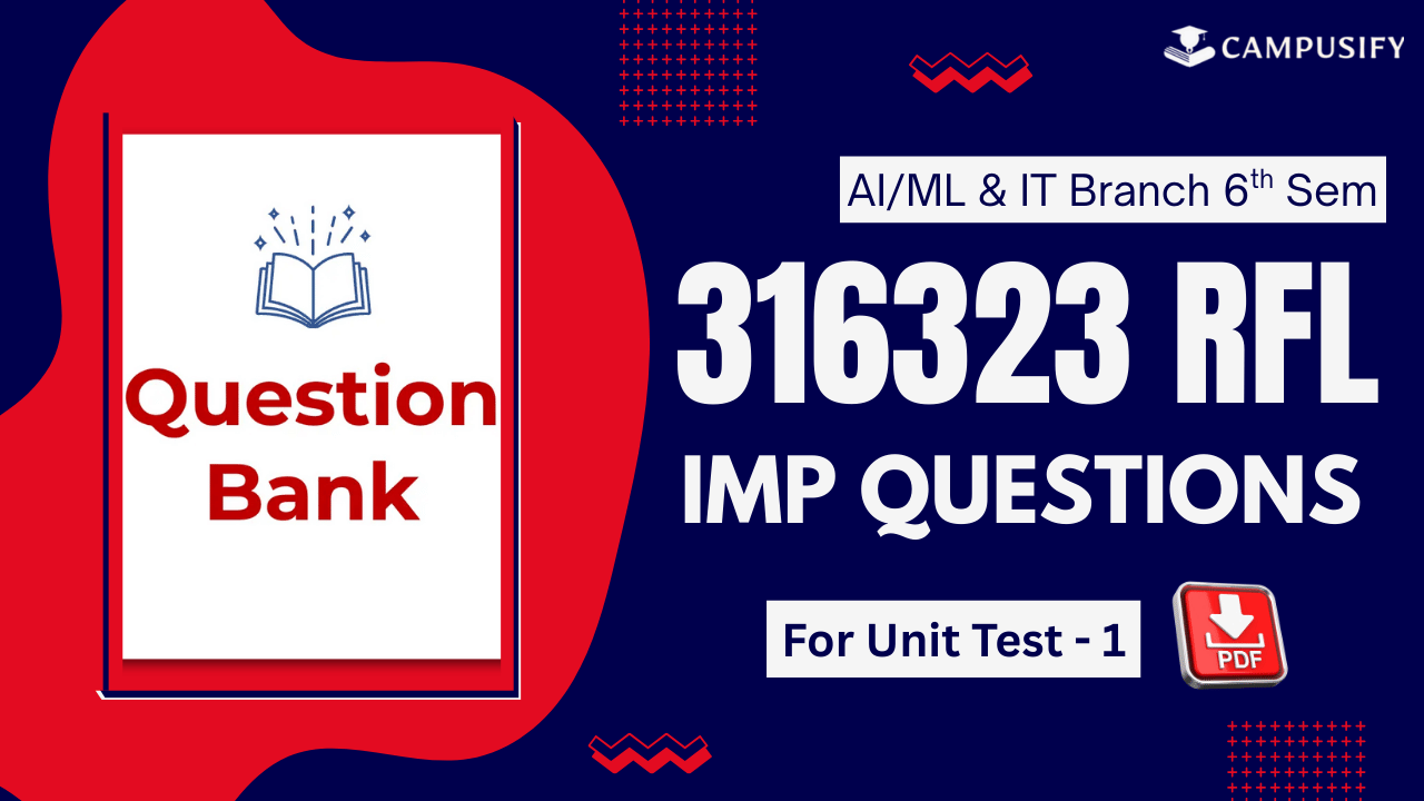 RFL IMP Question Bank for Unit Test 1 MSBTE