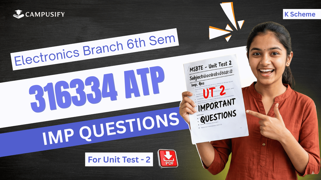 ATP Unit Test 2 IMP Questions Bank MSBTE