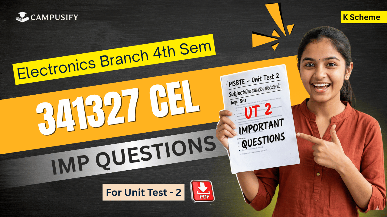 CEL Unit Test 2 IMP Questions Bank MSBTE