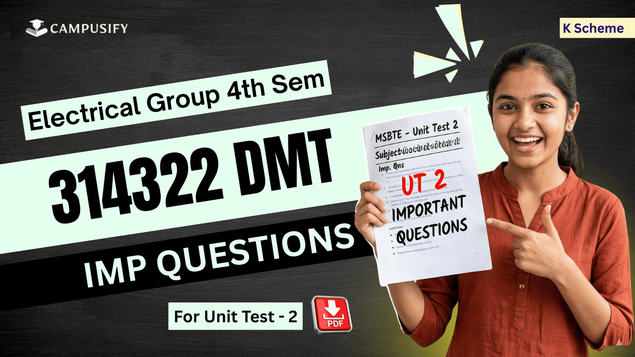 DMT Unit Test 2 IMP Questions Bank MSBTE