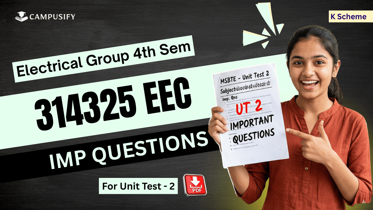 EEC Unit Test 2 IMP Questions Bank MSBTE Electrical Estimating and Contracting 314325