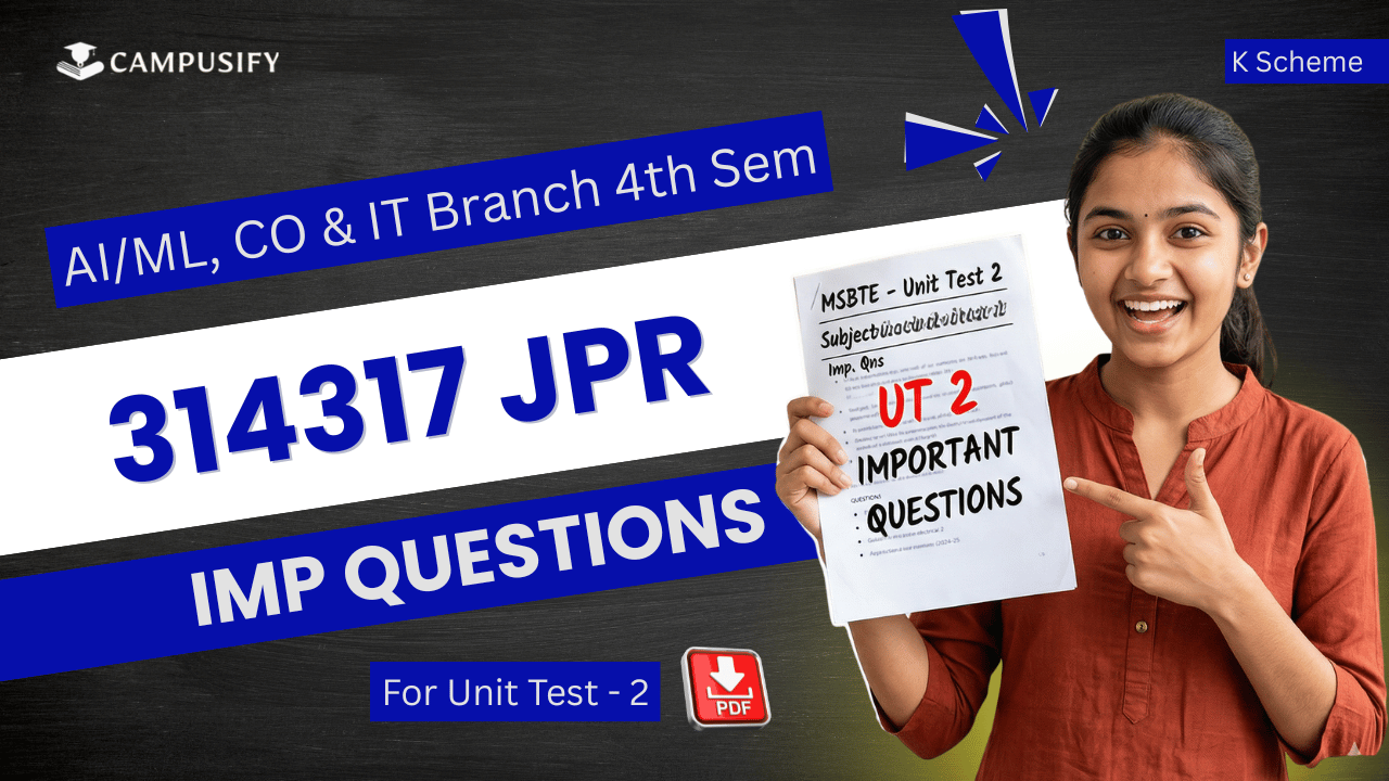 JPR Unit Test 2 IMP Questions Bank MSBTE