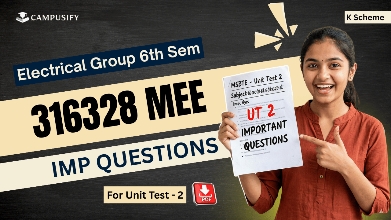 MEE Unit Test 2 IMP Questions Bank MSBTE