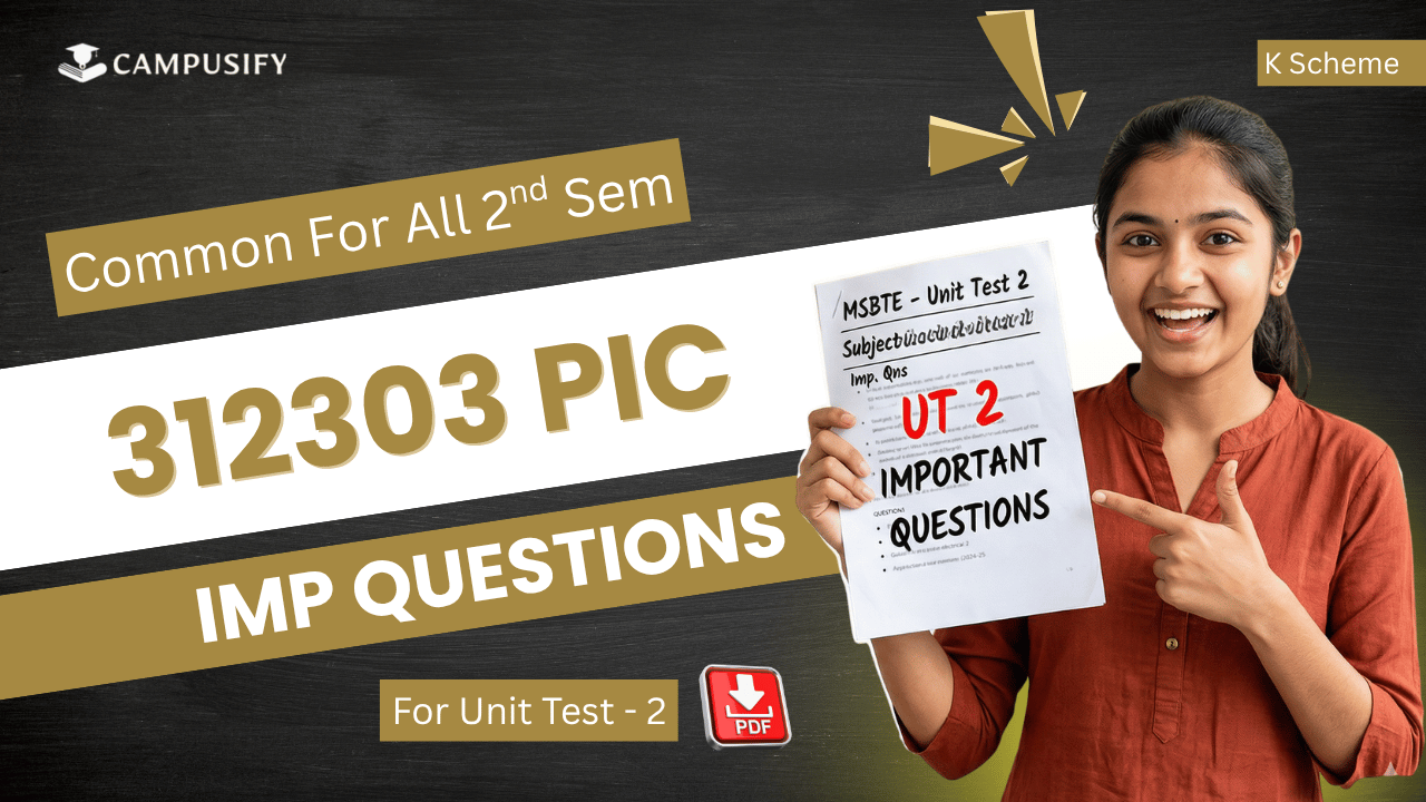 PIC Unit Test 2 IMP Questions Bank MSBTE