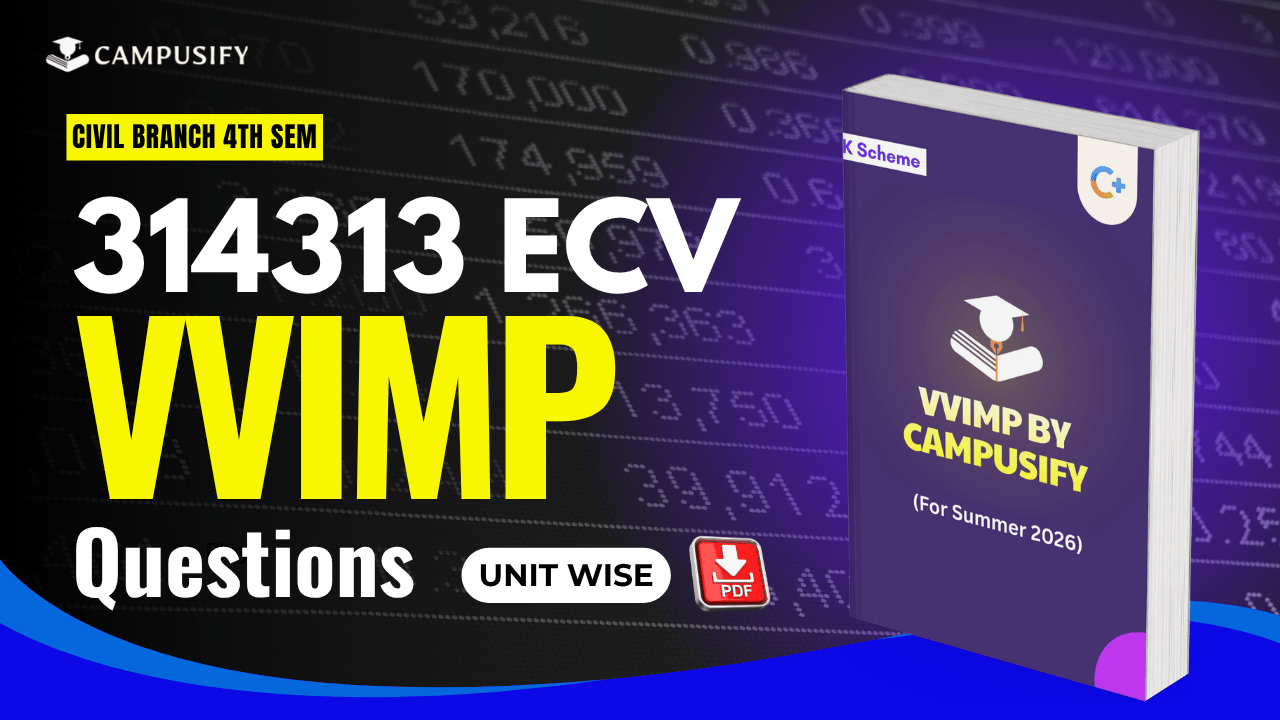 MSBTE ECV Most Important Questions 314313