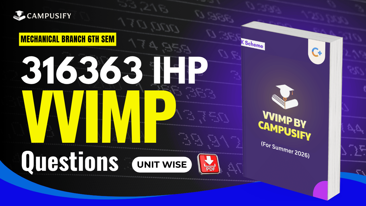 MSBTE IHP Most Important Questions 316363