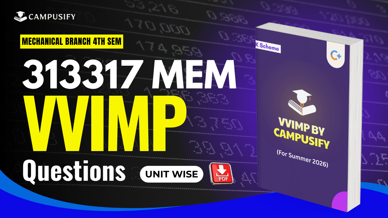 MSBTE MEM Most Important Questions 313317