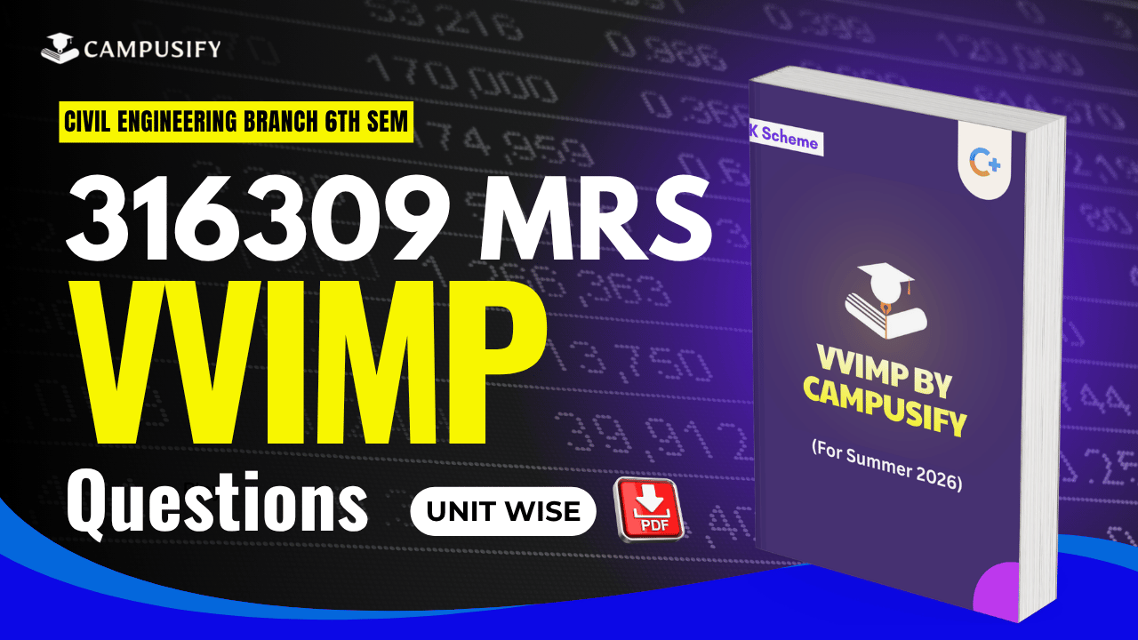 MSBTE MRS Most Important Questions 316309