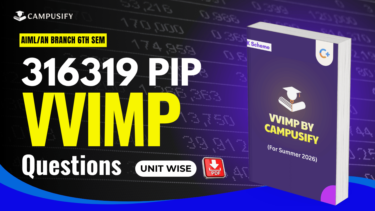 MSBTE PIP Most Important Questions 316319