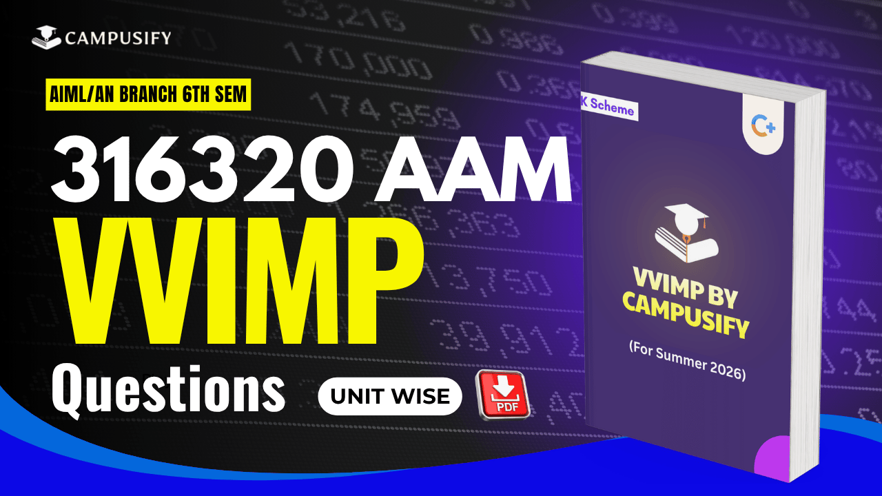 MSBTE AAM Most Important Questions 316320