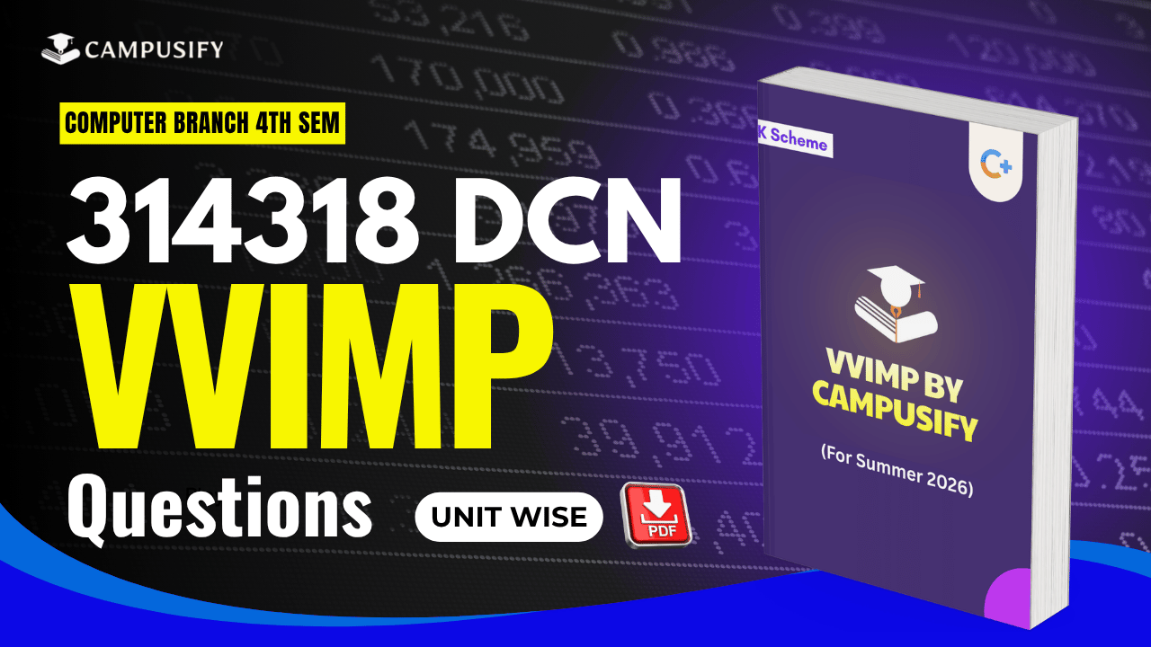 MSBTE DCN Most Important Questions 314318